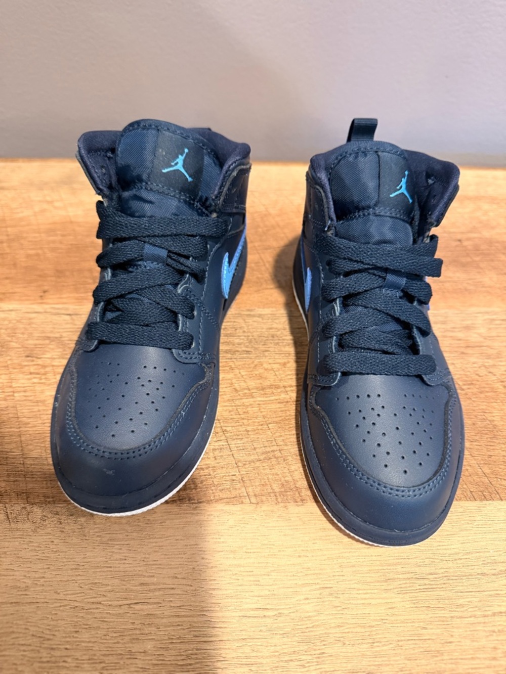 Jordan Kids' High-Top Sneakers - Navy/Teal